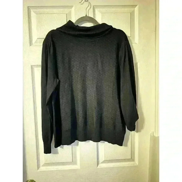 89th + Madison Women Black Turtleneck Sweater XL - Picture 7 of 7